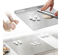 Planche À Découper En Acier Inoxydable 40 X 30 cm Planche À Pétrir Inox, Planche à Découper Inox Planches À Découper Avec Bord D'arrêt Plan De Travail De Cuisine Pour Cuisine, Bar, Restaurant