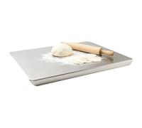Planche À Découper En Acier Inoxydable 40x30CM,Planche À Pétrir Inox | Plaque Inox Cuisine,Planche à Découper Inox Planches À Découper Avec Bord D'arrêt Plan De Travail De Cuisine,Pour Cuisine,Bar