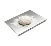 Planche à découper en acier inoxydable avec rebord - Passe au lave-vaisselle - Planche à découper antidérapante en acier inoxydable avec bord de comptoir - Pour pétrir les aliments, la viande, les