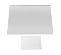 Planche à découper en acier inoxydable - Bord antidérapant - 50 x 70 cm - Procédé de brossage de surface - Coins ronds - Planche à découper pour pétrir, couper, cuire au four