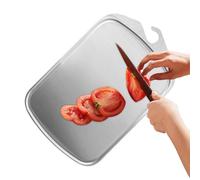 Planche À Découper En Acier Inoxydable, De Découpe Antirayures - Épaisse Sécurité Lave-vaisselle Bord Surélevé Antitache Suspendable | Pour Cuisine Professionnelle Chef Comptoir