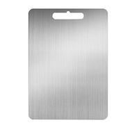 Planche à découper en Acier Inoxydable Plan de Travail Planches à découper for Les Fruits Viande de légumes ZHAOFENGMING (Color : Silver, Size : 195×290×2mm)