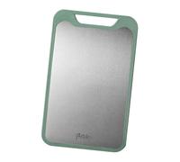 Planche à découper en acier inoxydable - Plan de travail pour viande de qualité restaurant avec gouttière à jus intégrée, planche de préparation multifonctionnelle, support sûr et antidérapant | Prof