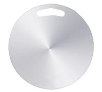 Planche à découper en acier inoxydable Planche à découper ronde de 12 pouces avec poignée Planches non toxiques double face faciles laver Blocs non toxiques.