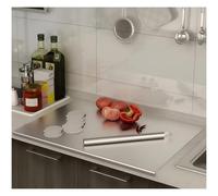 Planche à découper en acier inoxydable pour la cuisine - Qualité alimentaire 304 - Convient pour la viande, les légumes et le pain - Grande planche à découper avec couvercle,60x90cm/23.6"Lx35.4"W