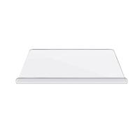 Planche à découper en acrylique carte de coupe sans glissement transparent avec lèvre pour la cuisine comptoir de préparation alimentaire sandwich fruit végétal pain hachage (450x400 mm 5 mm)