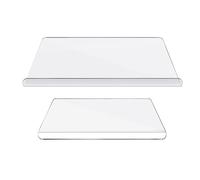 Planche à découper en acrylique carte de coupe sans glissement transparent avec lèvre pour la cuisine comptoir de préparation alimentaire sandwich fruit végétal pain hachage (450x350 mm 3 mm)
