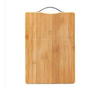 Planche à découper en bambou avec poignée solide, 38 x 28 x 1,7 cm, parfaite pour la cuisine - Idéale pour couper du pain, de la viande, des fruits, des légumes