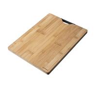 Planche à découper en bambou, lit de service, grande planche à découper avec poignée, 40 x 30 x 1,8 cm