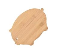Planche à découper en bambou naturel, planche à découper à charcuterie en forme d ' animal avec trou de rangement pour la préparation quotidienne du pain, petit bambou à découper en forme des de