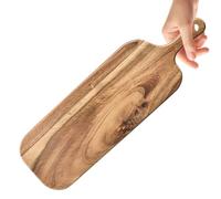 Planche à découper en bois, 16.14x4.72 pouces | Cutttiñg Boarđ avec poignée avec planche à découper en bois à double face, steak, au fromage, pizza pṣate | Home Utilisation portable