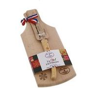 Planche à découper en bois + couteau 25.5 cm Jean Dubost AP036425D39002