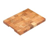Planche à découper en bois d'acacia - vidaXL - 40x30x3,8 cm - Bois d'acacia massif - Brun - Rainure de doigt