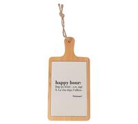 Planche à découper en bois de bambou et céramique avec inscription, 15 x 29,5 cm, Victionary