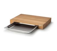 Planche à découper en bois de Chêne avec tiroir en acier inoxydable - Pour les grands - Pour la cuisine - Planches à découper