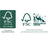 Planche À Découper En Bois De Hêtre Huilé Fsc De 35 Cm X 25 Cm X 2 Cm