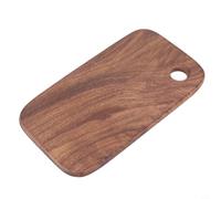 Planche à découper en bois de noyer pour camping, pique-nique, barbecue, cuisine, avec design léger et bords chanfreinés lisses pour une manipulation confortable (S (15,5 x 8,5 x 1))