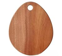 Planche à découper en bois d'ébène et plateau de service pour pizza steak fruits design moderne robuste 24 x 20 x 2 cm tapis de cuisine double face nettoyage facile durable
