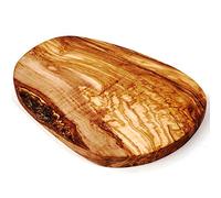 Planche à découper en bois d'olivier en coupe naturel Marron