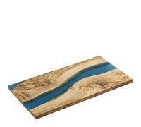 PLANCHE à découper en bois et inclusion de résine 45x 22 cm bleu Zassenhaus