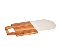 Planche à découper en bois et marbre blanc collection KINVARA