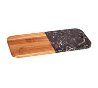 Planche à découper en bois et marbre noir 38 cm collection KINVARA