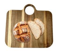 Planche à découper en bois - Forme de poche décorative antidérapante - Planche en bois pour couper le fromage - Pour la maison, le barbecue, le restaurant, la viande, la charcuterie, la préparation