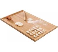 Planche à découper en bois, grande avec lèvre pour plan de travail, bord sur trois côtés, planche à découper avec poignée et rainure pour jus, dinde, viande, légumes, barbecue, une couleur, 1 L x 1 W
