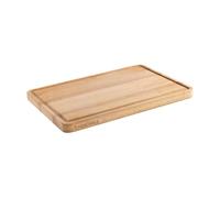 Planche à découper en bois HENCKELS by ZWILLING, 40 x 27,5 x 2,5 cm, rainure à jus, utilisable des deux côtés