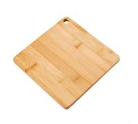 Planche à découper en bois léger pour voyage, camping, randonnée et espaces de vie compacts avec dimensions pratiques (carré)