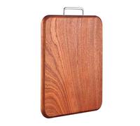 Planche à découper en bois massif - Planche à découper en bois véritable pour la famille, dimensions : 40 x 30 x 3 cm, sans colle, durable et sans danger pour la préparation des aliments