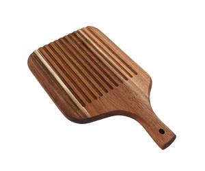 Planche à découper en bois pour pizza, plateau double face | Planche à découper décorative ergonomique de Style rainure de jus, peau de pain pour fromage, pain, viandes