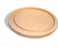 Planche à découper en bois ronde de 20 cm avec rainure | Planche à découper en bois ronde | Tapis de découpe | Plateau en bois pour le service