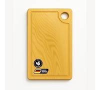 Planche à découper en chêne 40 x 25 x 2 cm - Planche à découper rectangulaire en bois avec rainure à jus - Planche à découper en bois - Planche à découper pour la cuisine - N'abîme pas les lames