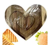 Planche à découper en forme de cœur, plateau de service romantique en bois - Pour la famille, la cuisine, la maison, les fêtes, les pique-niques, le camping, la ferme, la Saint-Valentin, l'intérieur