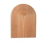 Planche à découper en forme géométrique - Surface incurvée - Tons doux et lisses - Bords arrondis - Plateau en bois