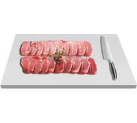 Planche à découper en inox Planche à pétrir Plateau de table Planches à découper Planche de travail de cuisine professionnelle 70 * 50cm avec pad antidérapant pour la cuisine