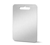 Planche à découper en ium de qualité supérieure - 100 % pur - Antidérapante - Double face - 2 mm d'épaisseur - Idéale pour la cuisine et le camping - Respectueux de l'environnement, durable, facile à