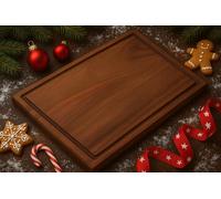 Planche à Découper en Noyer Massif, Style Rustique Fabrication Française. Élégance et Robustesse avec cette Création Artisanale, Idéale pour une Cuisine Haut de Gamme Ecoresponsable et Confortable.