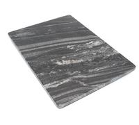 Planche à découper en pierre, plateau de service, plateau de cuisine, plateau en pierre, dessous de verre, 2 tailles, Paradiso Silver mat, 35 x 25 cm
