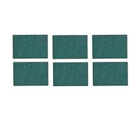 Planche à découper en PVC pour travaux manuels, couture et matelassage - Tapis en PVC auto-cicatrisant avec lignes et angles de grille métriques - Tampon de modélisation double (A5 (Six pièces