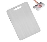 Planche à découper en titane de qualité alimentaire antirouille | Tapis de découpe en métal pour viande, légumes, pain, fruits, comptoir de cuisine, viande, légumes, pain, plan de travail