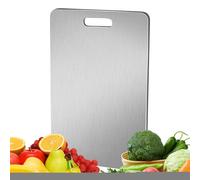 Planche à découper en titane - Planche à découper alimentaire double face - Outil de cuisine portable pour camping pique-nique et