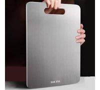 Planche À Découper En Titane, Planche A Decouper Inox 316, Planche À Découper Double Face en Métal de Qualité Alimentaire, pour Viande, Légumes, Fruits Et Légumes - Facile À Nettoyer(46x30cm/18.1x11.8