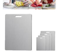 planche a decouper en titane,planche découpe titane,planche à découper titane,titanium chopping board,Tapis de découpe double face en titane, pour viande, fruits et légumes (18 x 12in)