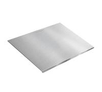 Planche à découper en titane pur de qualité supérieure, 1 mm d'épaisseur, anti-adhésive, avec rebord de comptoir, parfaite pour la cuisine, le camping, le barbecue - 99,6 % de titane pur et légère (L)