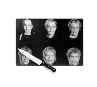 Planche à Découper en Verre Trempé - Docteur Jekyll and Mister Hyde 6 Étapes Maquillage Culte Photo du Film Retro Original - Protection Plan de Travail et Dessous de Plat Résistant Chaleur 2 Tailles