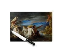 Planche à Découper en Verre Trempé - Domenico Fetti Hero Mourning the Dead Leander Peinture - Protection Plan de Travail et Dessous de Plat Résistant Chaleur 2 Tailles Imprimé en France