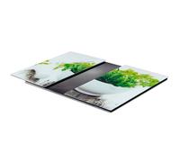 Planche à découper en verre trempé - VILDE - 60x52 cm - Antidérapant - Résistant jusqu'à 150°C