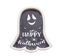 Planche À Découper Fantôme | Plateau De Sujets d'halloween | De Démarrage du Tableau De Charcuterie | De Densité 28,3 Cm, 230 G, Design Fantôme, Parfait pour Les Fêtes Et Cadeaux